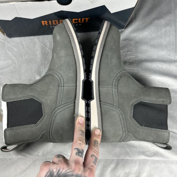 Ridgecut YWF-2202 Women's Homesteader Waterproof Gray Boots, Size 9 Work Boots - Picture 6 of 8